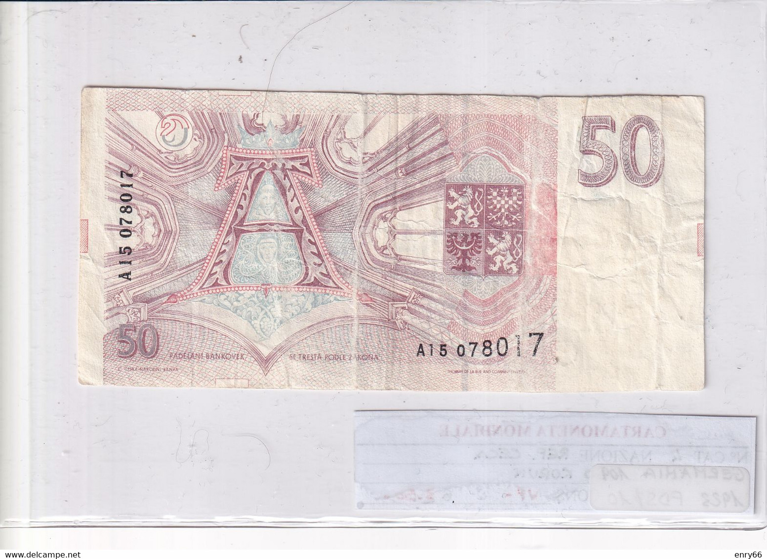 REPUBBLICA CECA 50 KORUN 1993 P 4 - Czech Republic