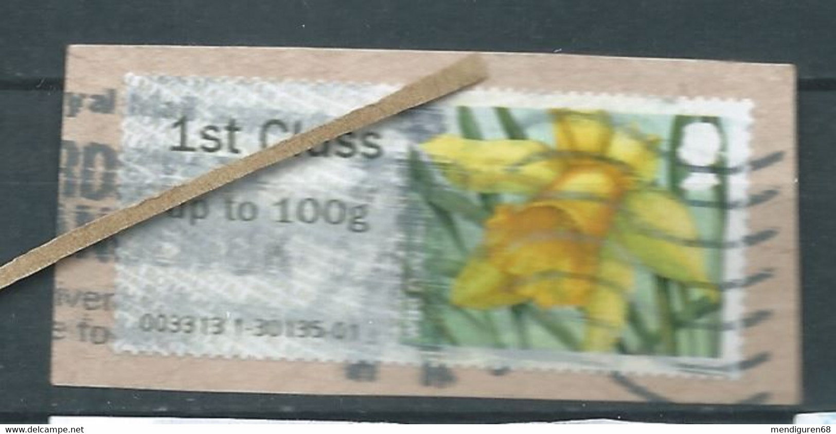 GROSBRITANNIEN GRANDE BRETAGNE GB 2014 POST&GO SPRING BLOOMS:LESSER CELANDINE 1ST CS Up To 100g PAPER SG FS96 MI ATM 84 - Post & Go (distributeurs)