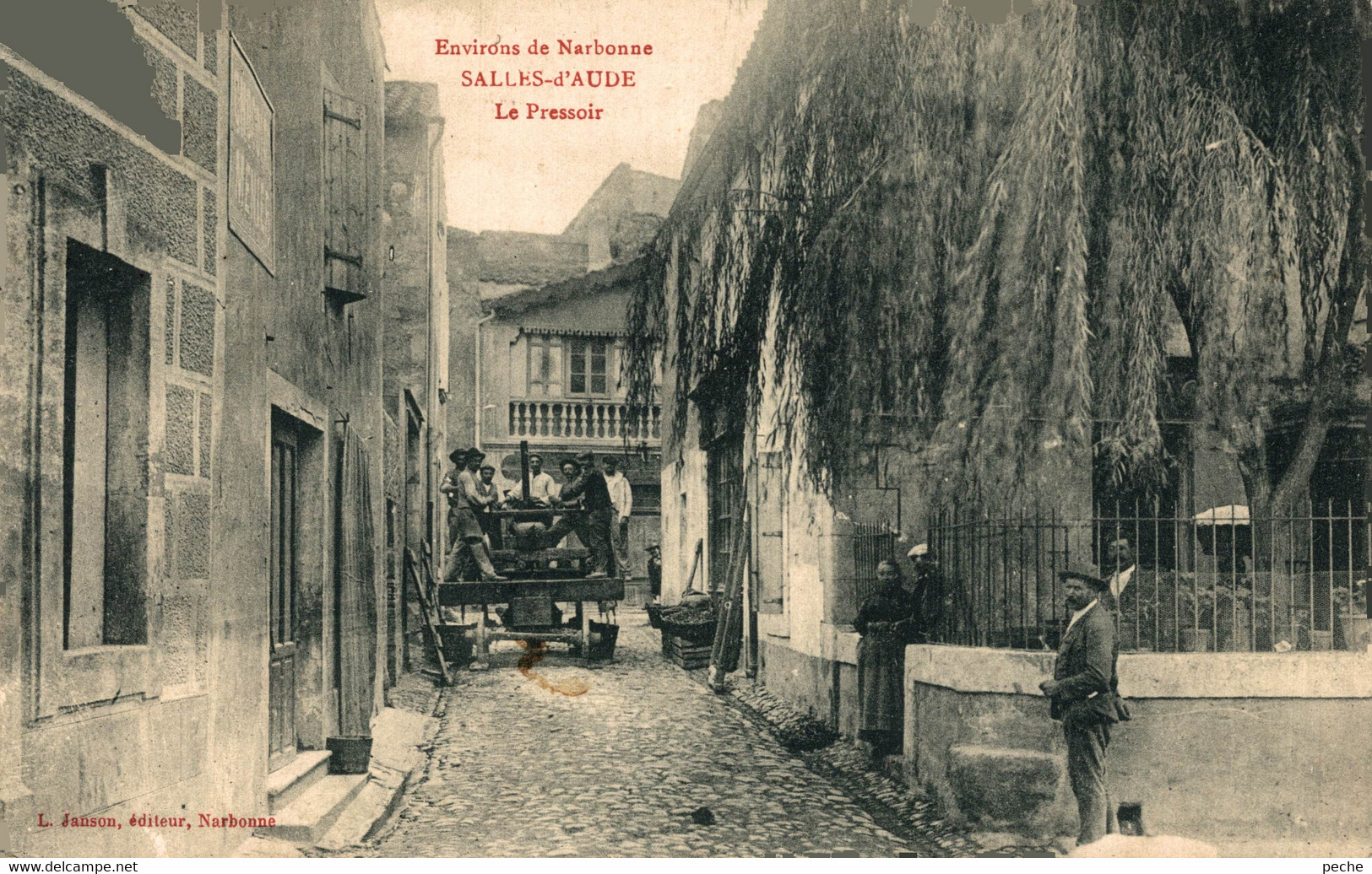 N°100099 -cpa Salles D'Aude -le Pressoir- - Salleles D'Aude