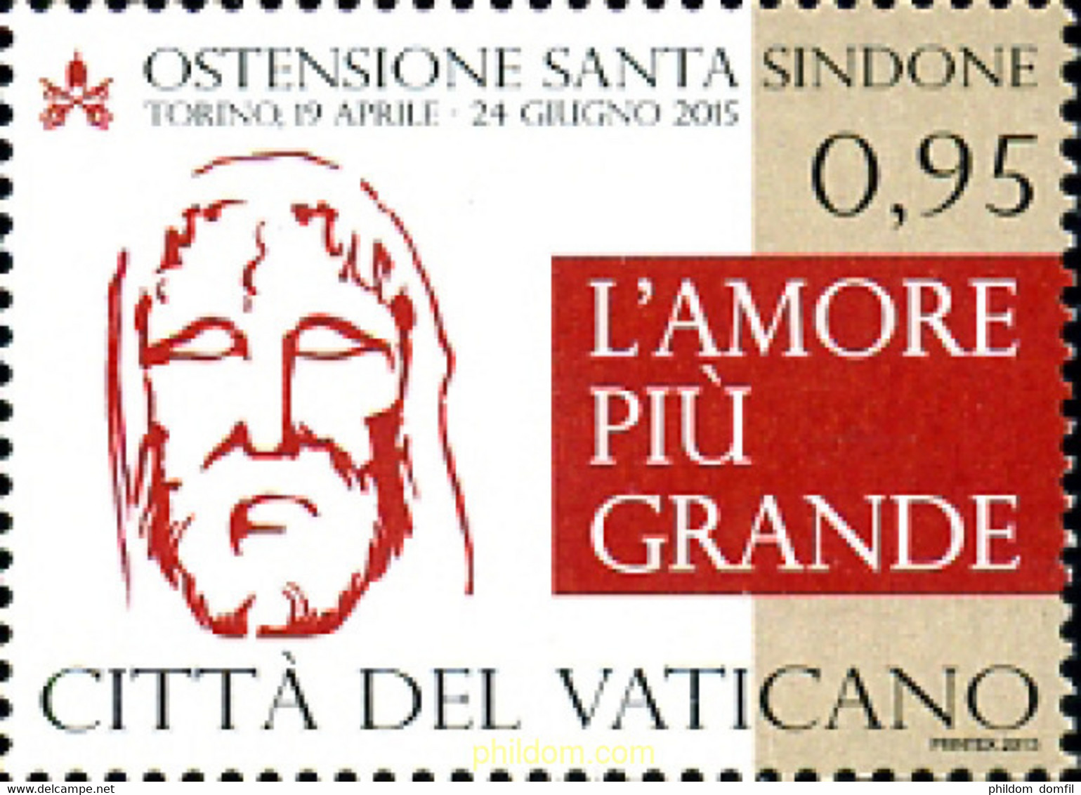 339422 MNH VATICANO 2015 MANTO DE TURIN - Oblitérés