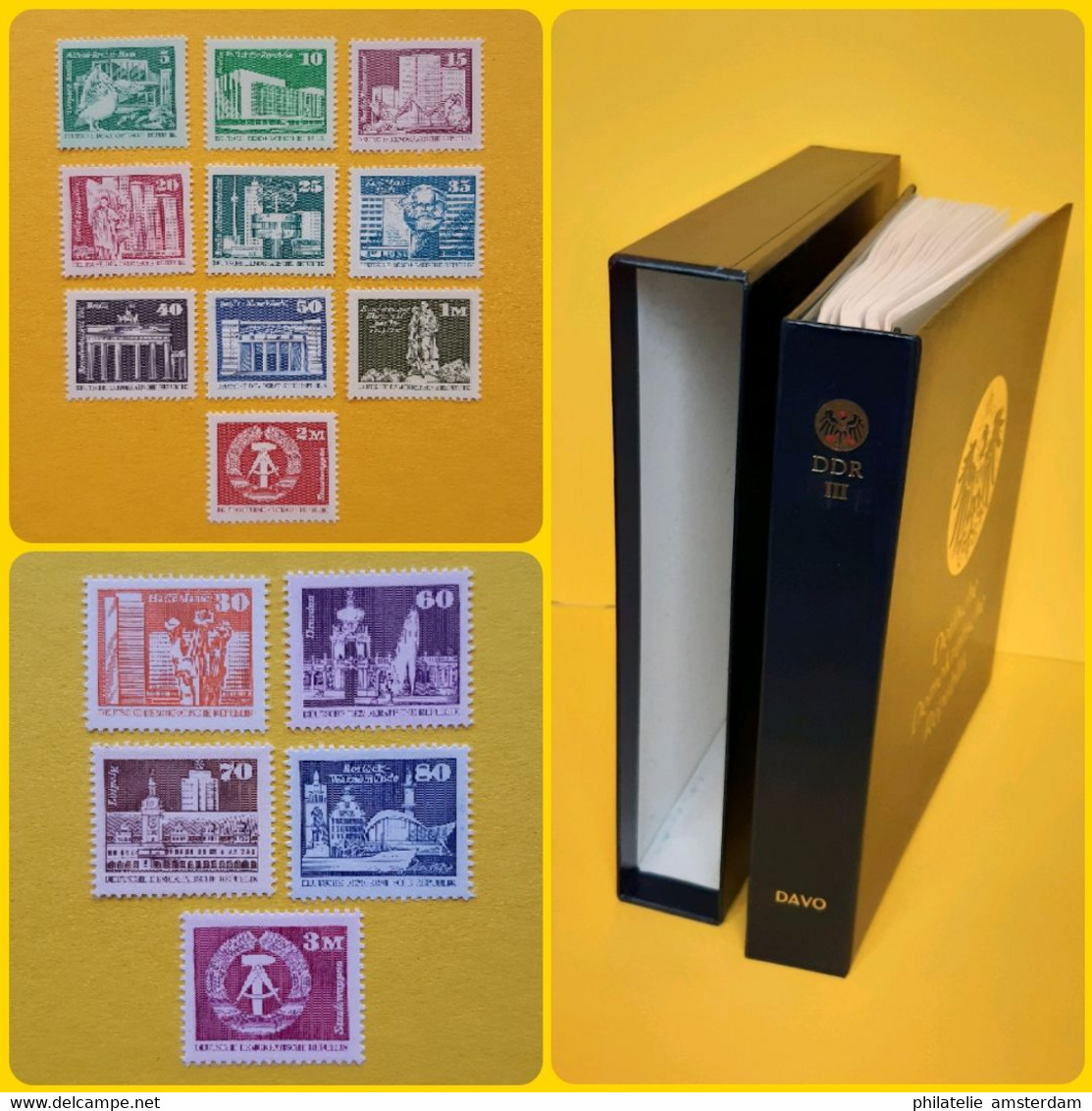START 1 EURO! East Germany 1975-1982: Nearly Complete MNH Collection In Davo Luxe Album With Slipcase. - Collezioni (in Album)