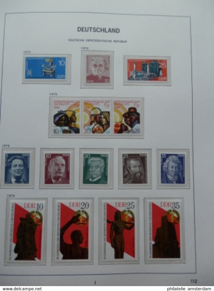 START 1 EURO! East Germany 1975-1982: Nearly Complete MNH Collection In Davo Luxe Album With Slipcase. - Collezioni (in Album)