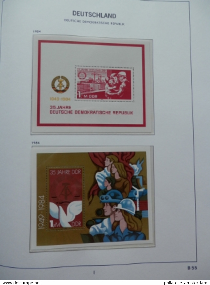 START 1 EURO! East Germany 1983-1990: Advanced MNH Collection In Davo Luxe Album With Slipcase - Collections (with Albums)