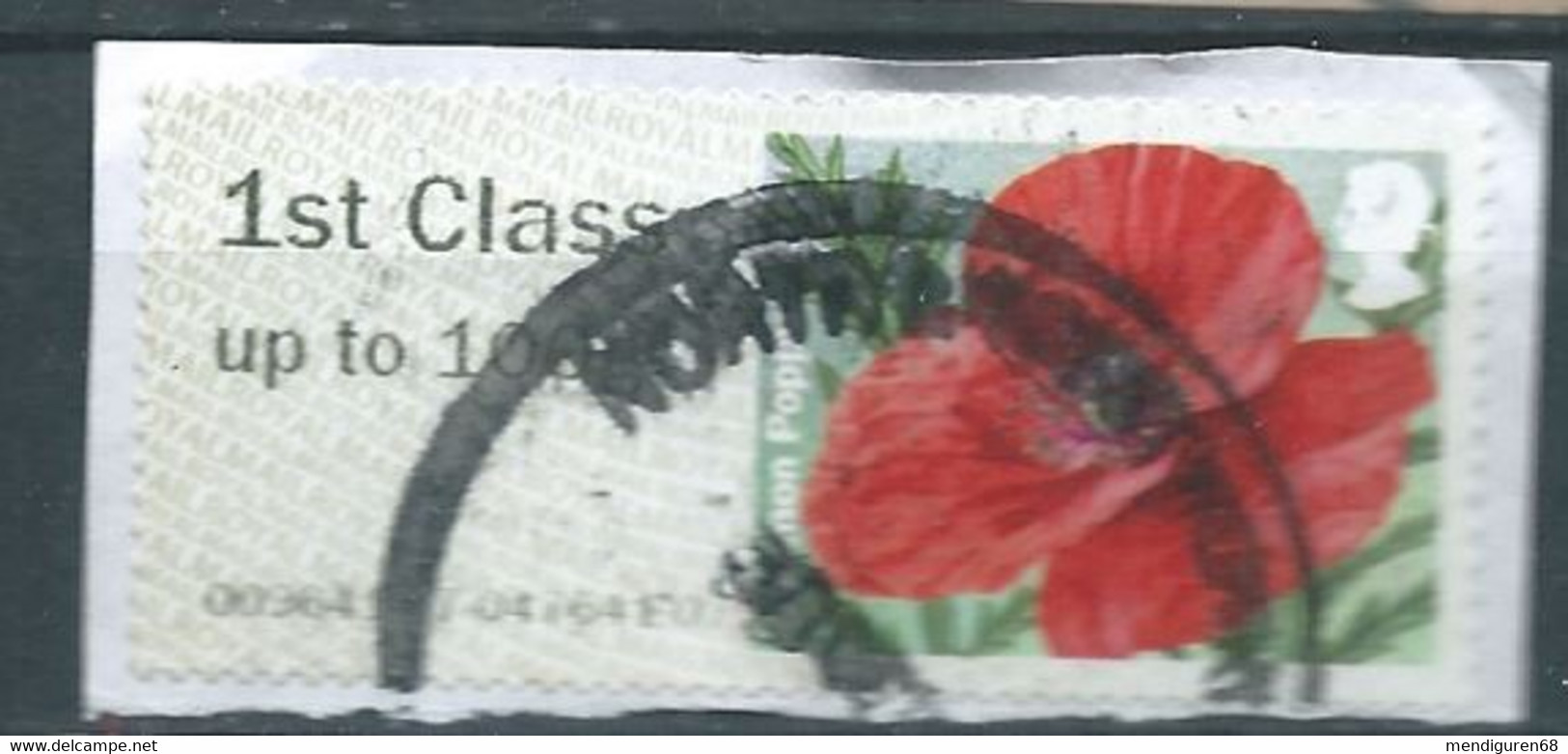 GROSBRITANNIEN GRANDE BRETAGNE GB 2014 POST&GO SYMBOLIC FLOWERS:CONMON POPPY 1ST CLASS Up To 100g SG FS104 MI ATM 90 - Post & Go Stamps