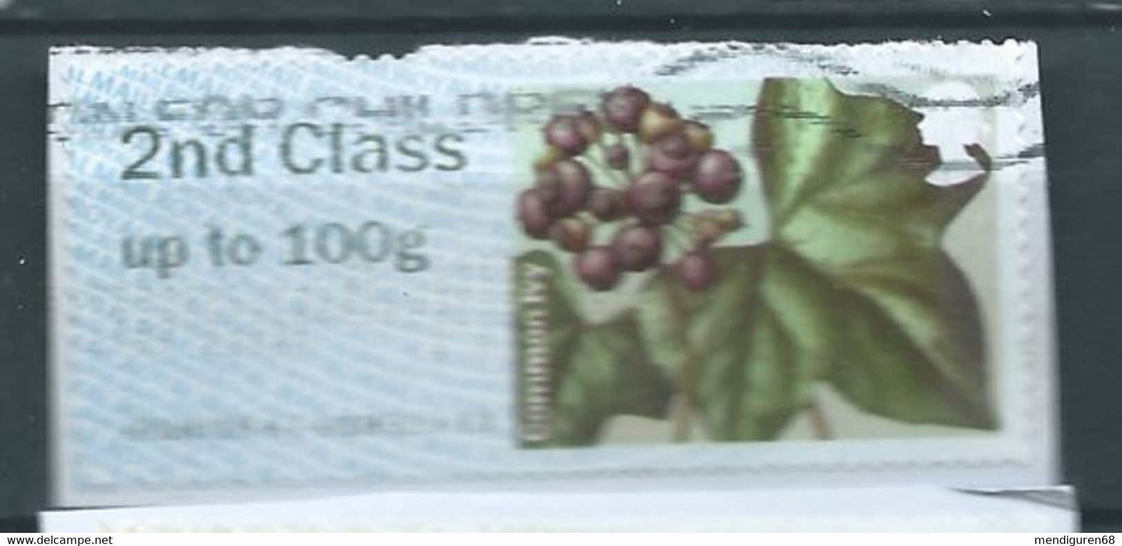 GROSBRITANNIEN GRANDE BRETAGNE GB 2014 POST&GO WINTERFLOWERS: COMMON IVY 2ND CLASS Up To 100g PAPER SG FS109 - Post & Go Stamps