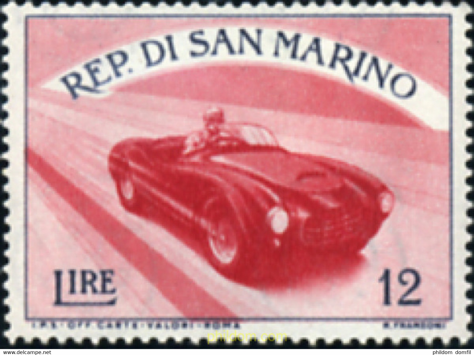 368105 MNH SAN MARINO 1954 DEPORTES - Oblitérés