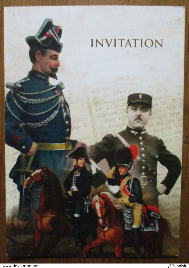 FEUILLET INVITATION 2014 INAUGURATION MUSEE DE LA GENDARMERIE MELUN SEINE ET MARNE - Police & Gendarmerie