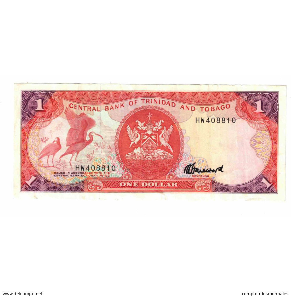 Billet, Trinité-et-Tobago, 1 Dollar, KM:46, TTB - Trindad & Tobago