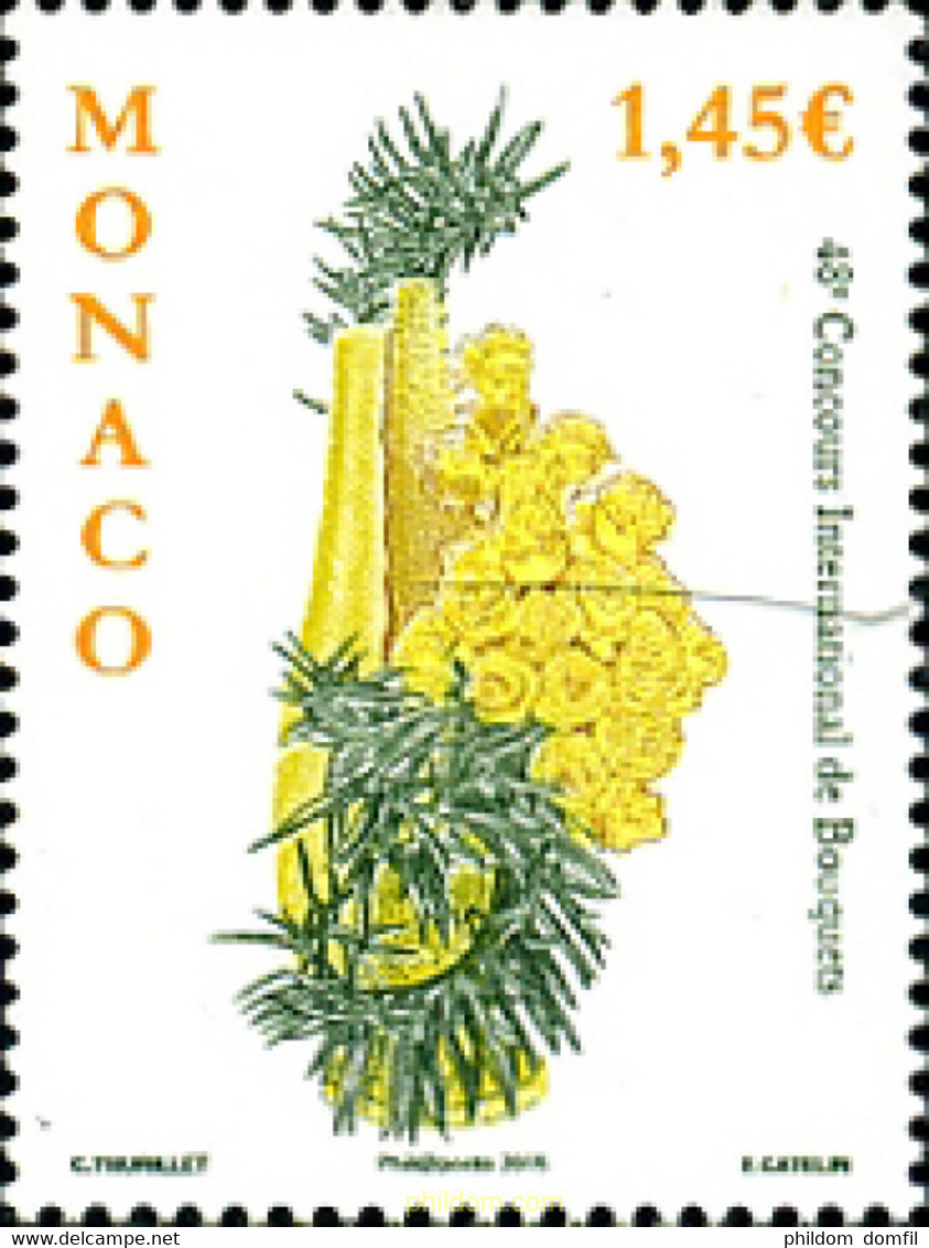 341527 MNH MONACO 2015 CONCURSO DE RAMOS DE FLORES - Andere & Zonder Classificatie