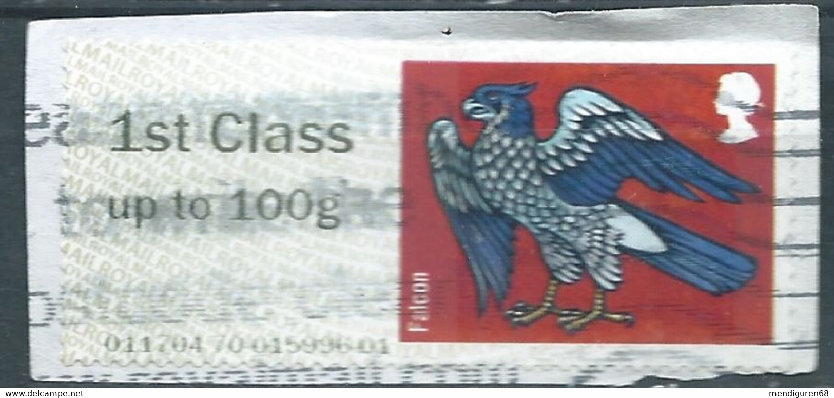 GROSBRITANNIEN GRANDE BRETAGNE GB 2015 POST&GO HERALDIC BEASTS:FALCON1ST CLASS Up To 100g PAPER SG FS129 MI AT91  YT D90 - Post & Go (automatenmarken)