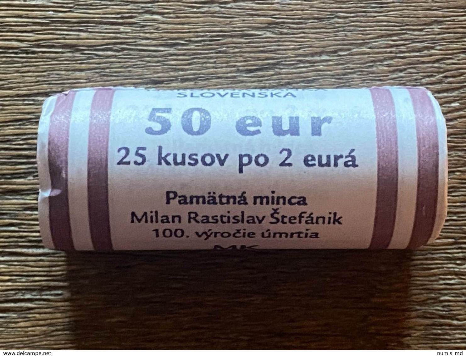 SLOVAQUIE 2019 2€ "Rastislav Syefanik" UNC (sortie D'un Rouleau Avec Des Gants) - LIVREE SOUS CAPSULE !! - Eslovaquia