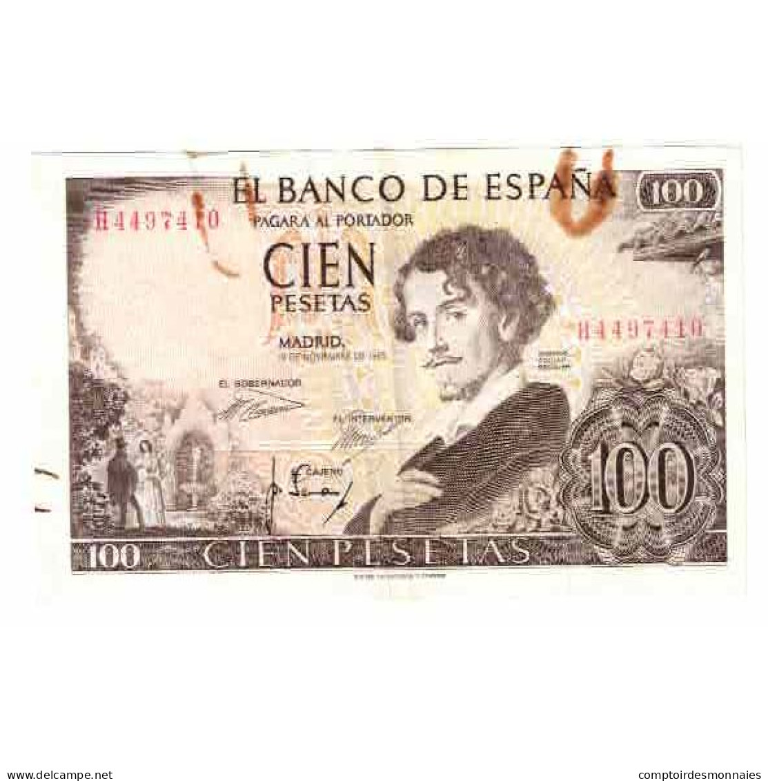 Billet, Espagne, 100 Pesetas, 1965, 1965-11-19, KM:150, TTB - 100 Pesetas