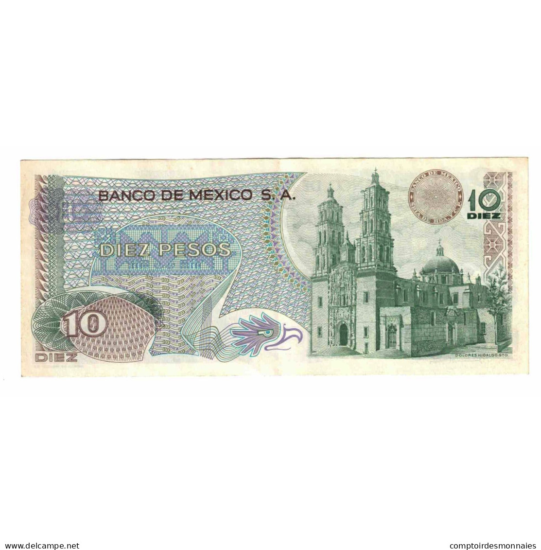 Billet, Mexique, 10 Pesos, 1977, 1977-02-18, KM:63i, SUP - Mexico