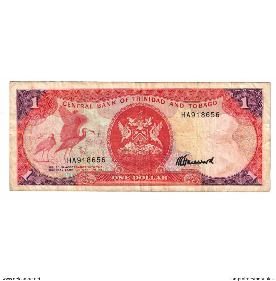 Billet, Trinité-et-Tobago, 1 Dollar, Undated (1985), Undated (1985), KM:36c, TB - Trinidad En Tobago