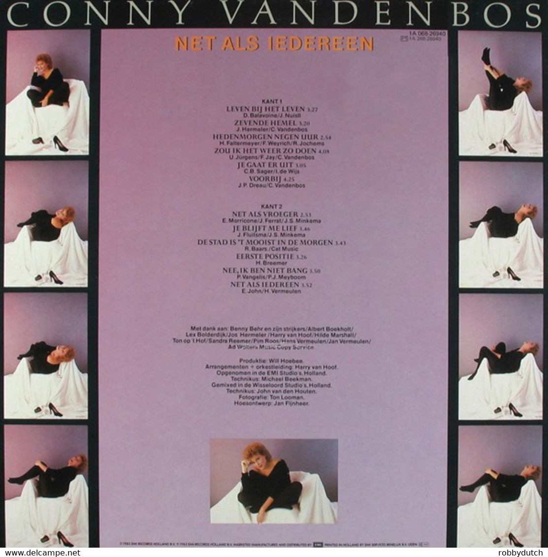 * LP * CONNY VANDENBOS - NET ALS IEDEREEN (Holland 1983 EX!!) - Other - Dutch Music