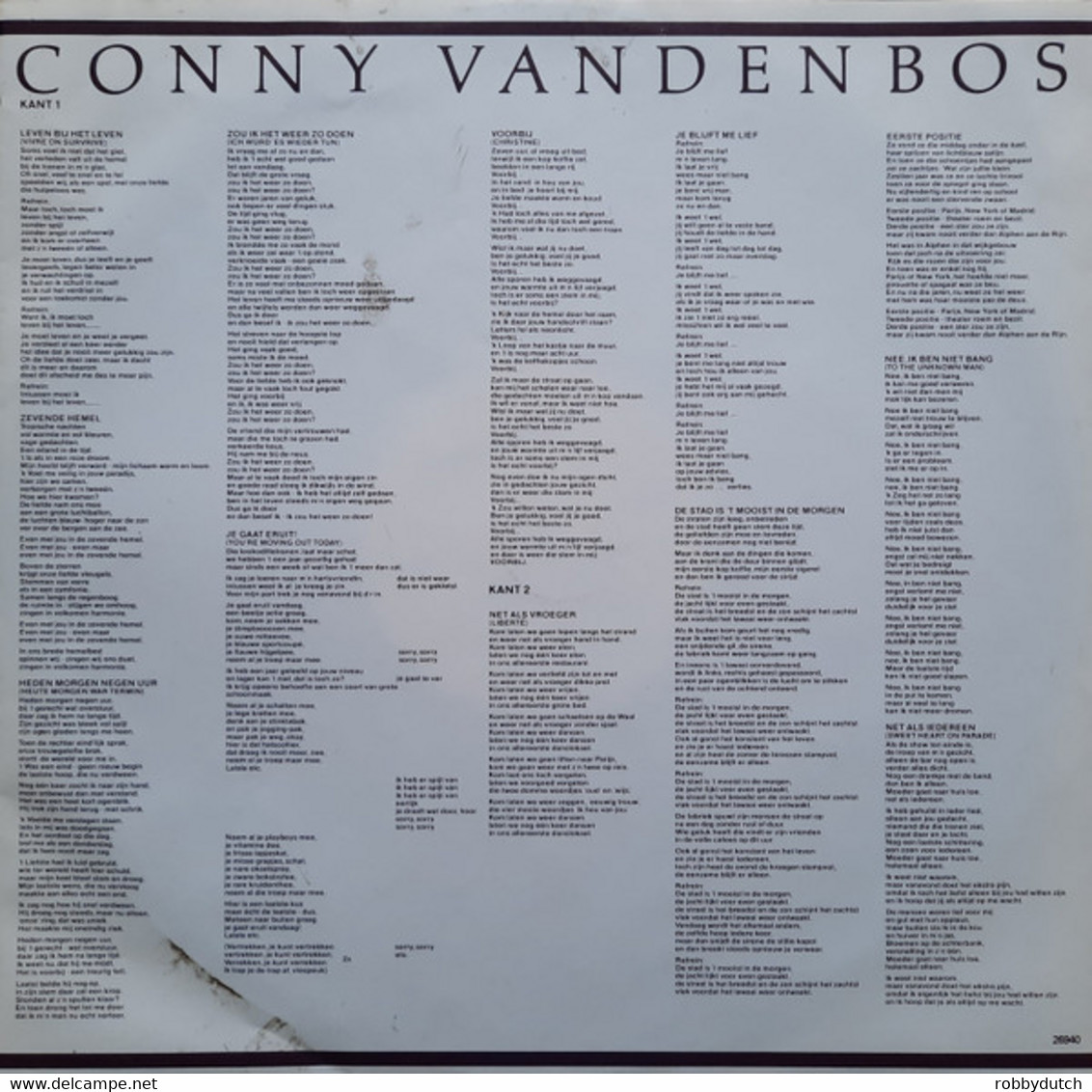 * LP * CONNY VANDENBOS - NET ALS IEDEREEN (Holland 1983 EX!!) - Other - Dutch Music