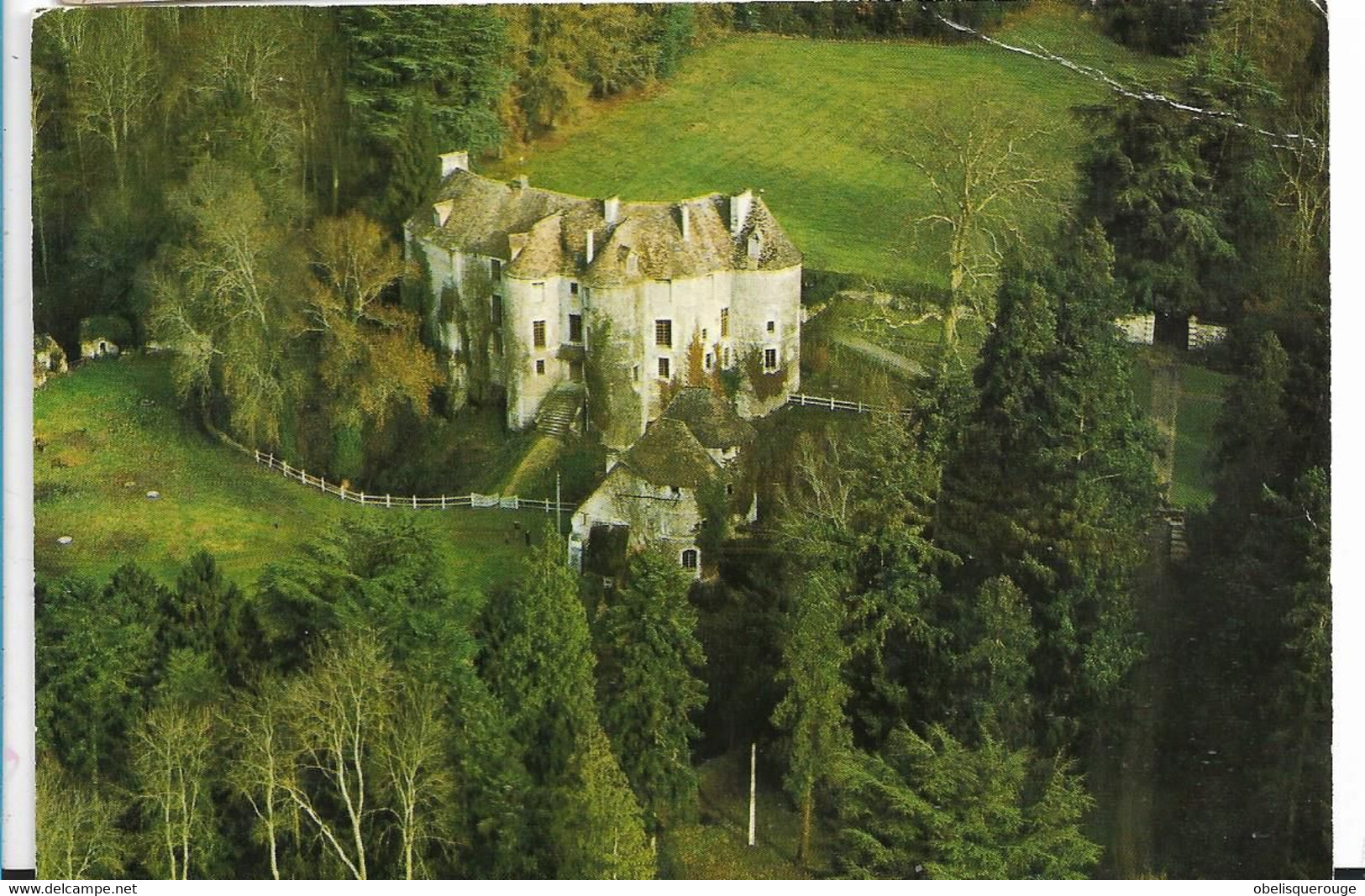 Le Neubourg Château Féodal D" Harcourt 1970 Vue Aérienne - Le Neubourg