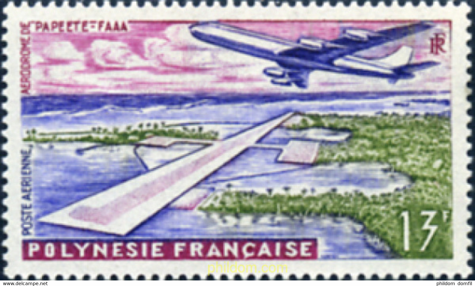 346371 MNH POLINESIA FRANCESA 1960 INAUGURACION DEL AEROPUERTO INTERNACIONAL DE FAAA EN PAPEETE - Gebraucht