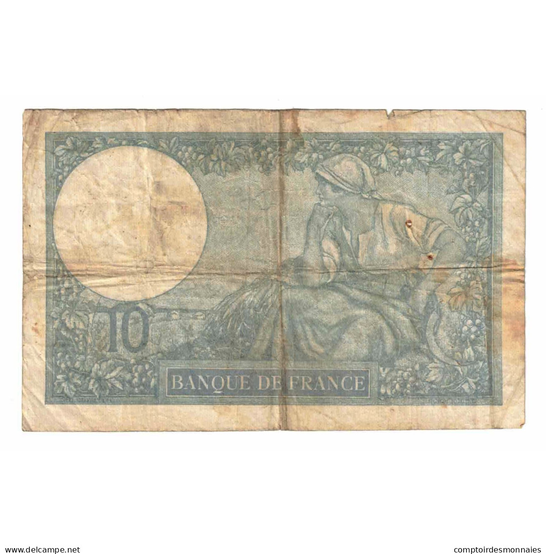 France, 10 Francs, Minerve, 1939, Q.74640, B, Fayette:7.12, KM:84 - 10 F 1916-1942 ''Minerve''