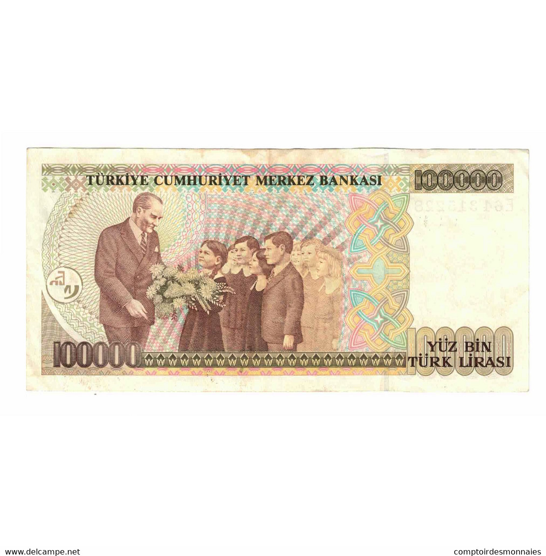 Billet, Turquie, 100,000 Lira, 1994-1995, KM:205, SUP - Turquie