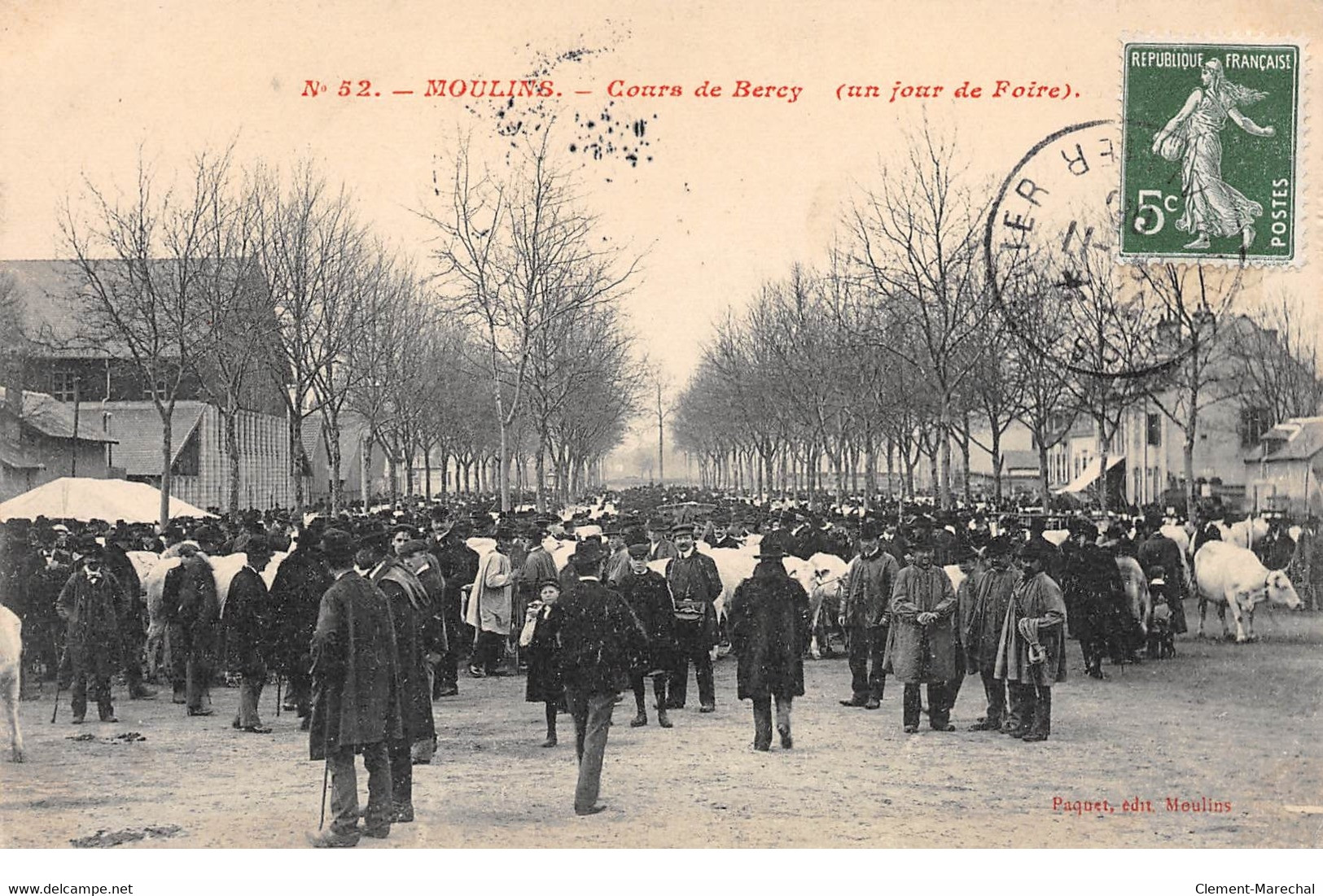 MOULINS - Cours De Bercy (un Jour De Foire) - Très Bon état - Moulins