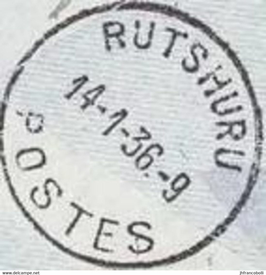 (°) BELGIAN CONGO / CONGO BELGE =  RUTSHURU CANCELATION STUDY = 12 STAMPS ( VARIA ) [A] - Plaatfouten En Curiosa