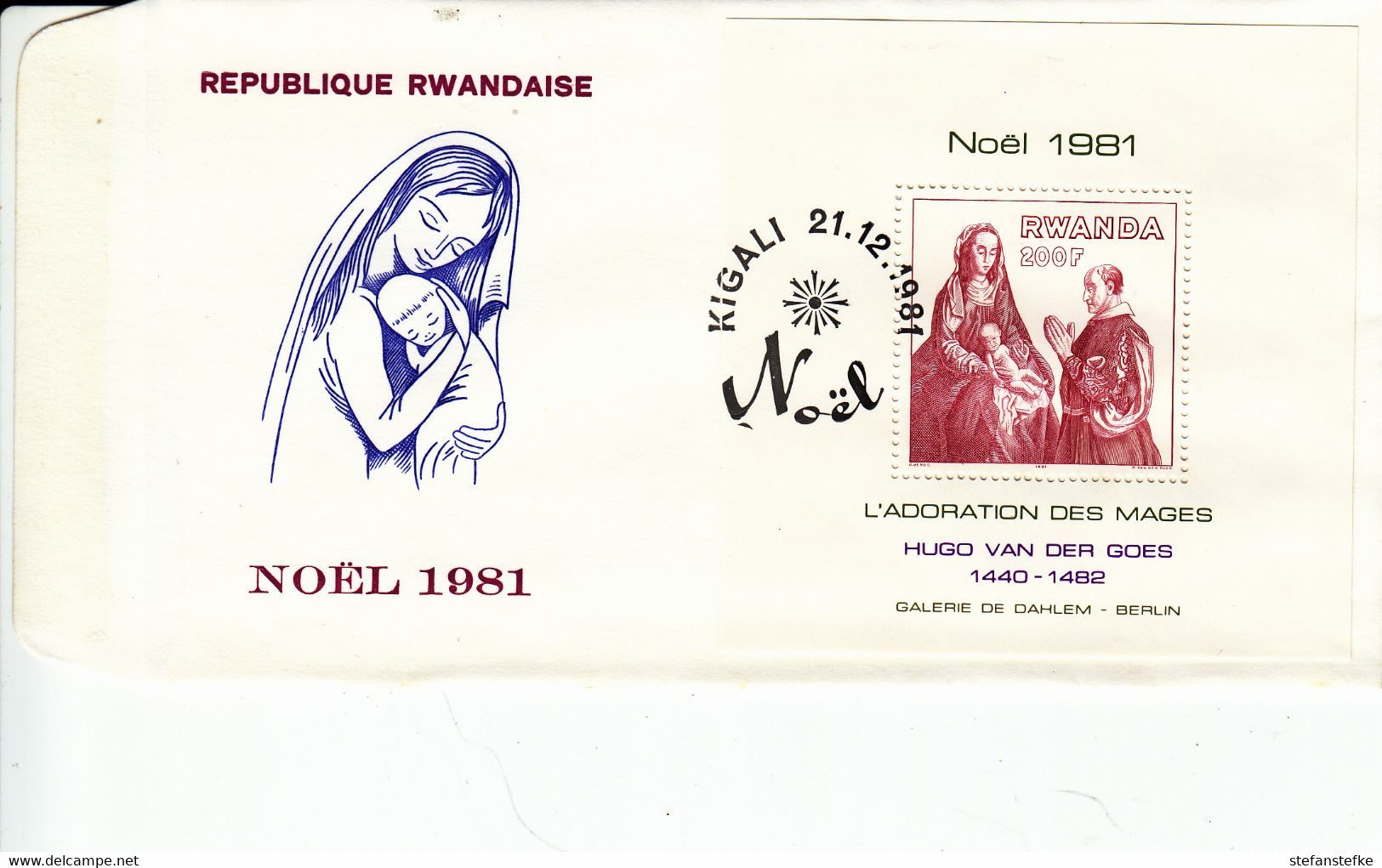 Rwanda Ocb Nr:  FDC  BL91  (zie  Scan Als Voorbeeld ) - 1980-1989