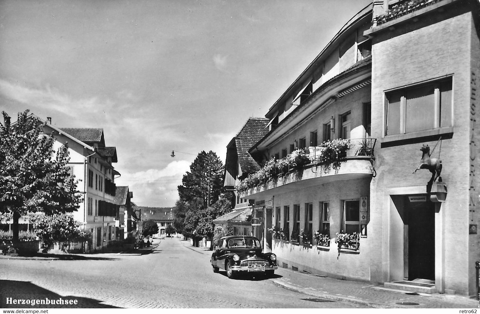 HERZOGENBUCHSEE → Dorfstrasse Mit Oldtimer Anno 1960 - Herzogenbuchsee