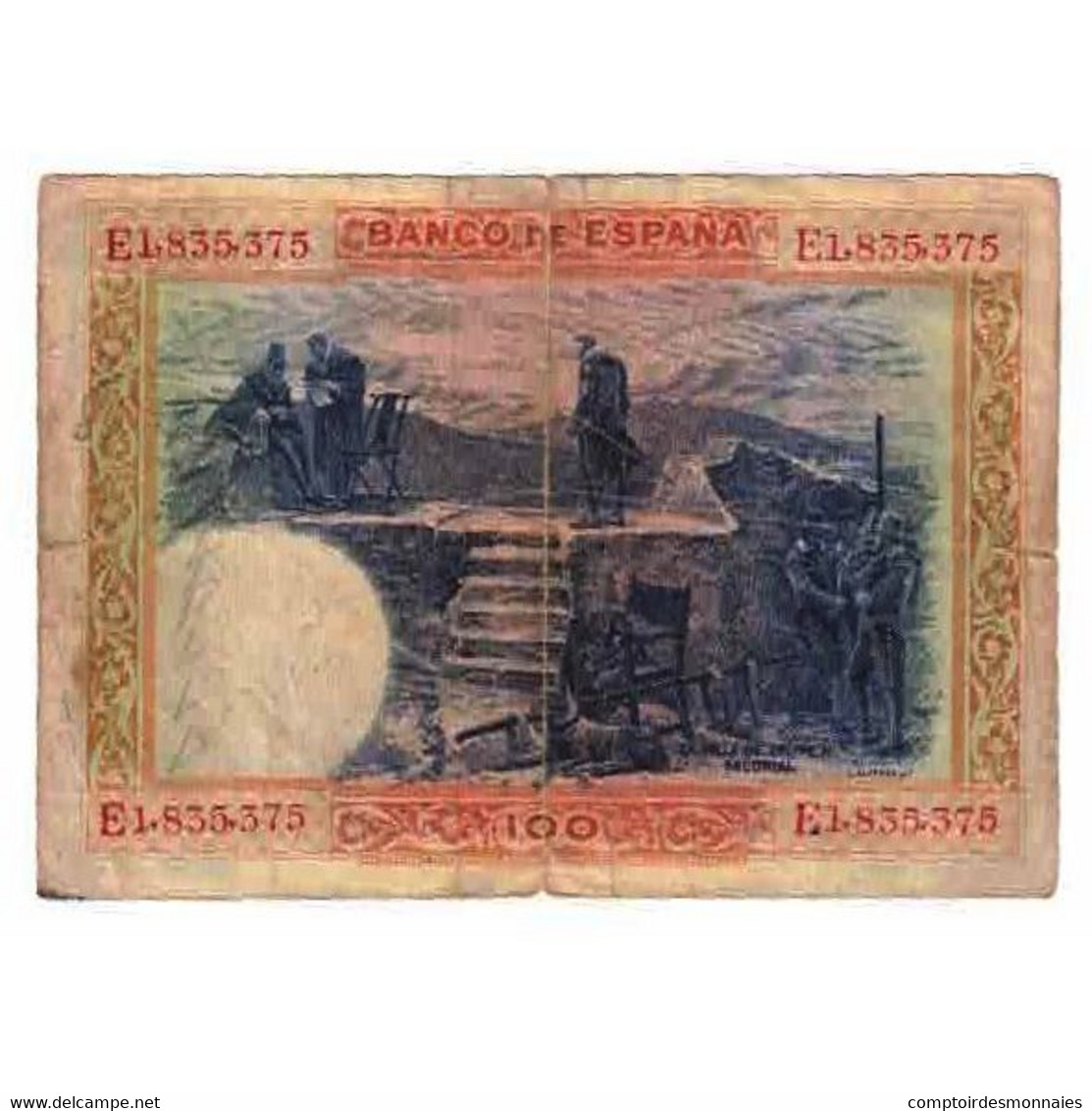 Billet, Espagne, 100 Pesetas, 1925, 1925-07-01, KM:69a, B - 100 Pesetas