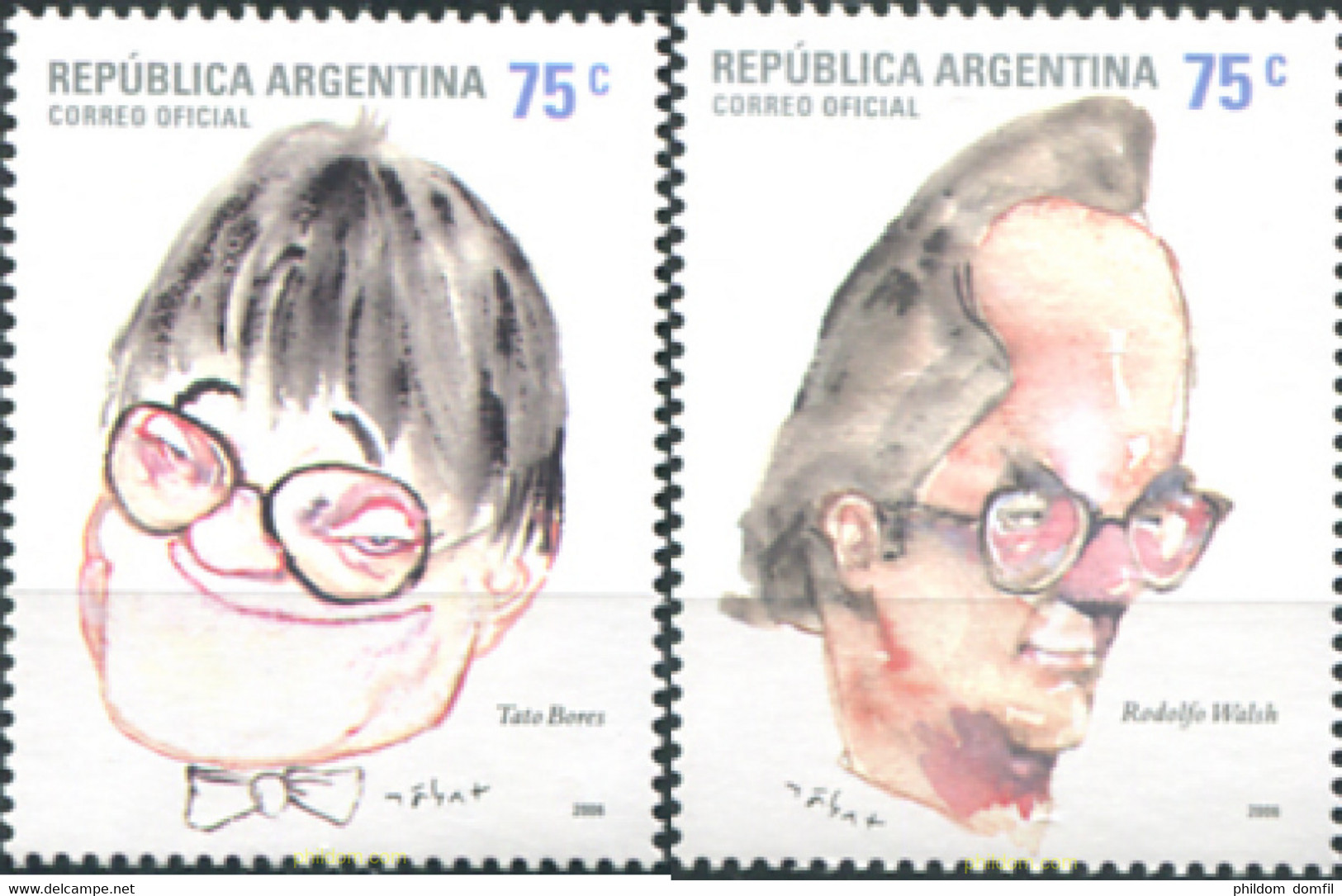 283758 MNH ARGENTINA 2006 PERSONALIDADES - Gebraucht