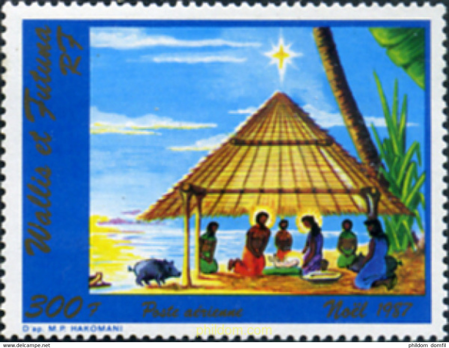 348765 MNH WALLIS Y FUTUNA 1987 NAVIDAD - Usados