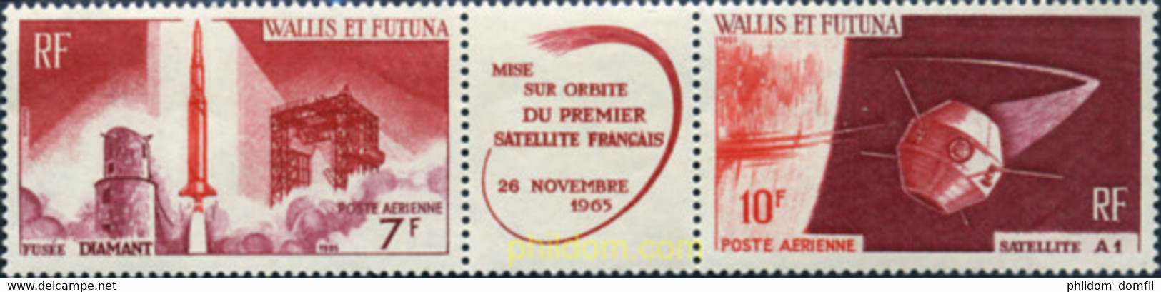 348761 MNH WALLIS Y FUTUNA 1966 LANZAMIENTO DEL PRIMER SATELITE FRANCES EN HAMMAGUIR (SAHARA) - Usati