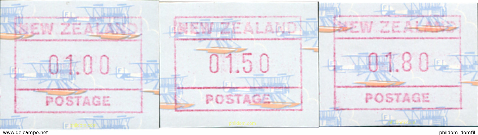 630013 MNH NUEVA ZELANDA 1990 AUTOMATICOS - Abarten Und Kuriositäten