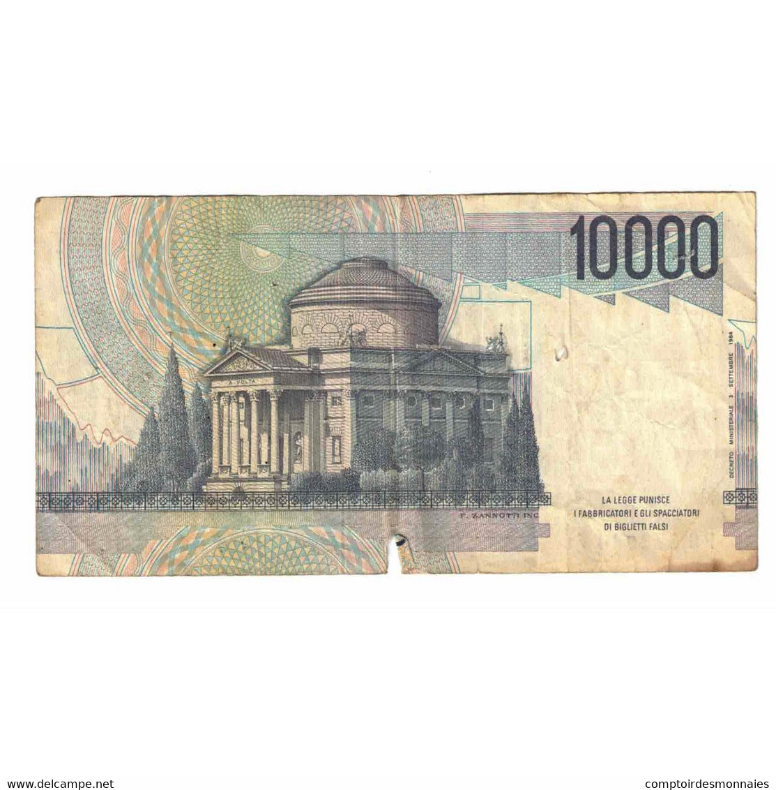 Billet, Italie, 10,000 Lire, 1984, 1984-09-03, KM:112c, B - 10.000 Lire