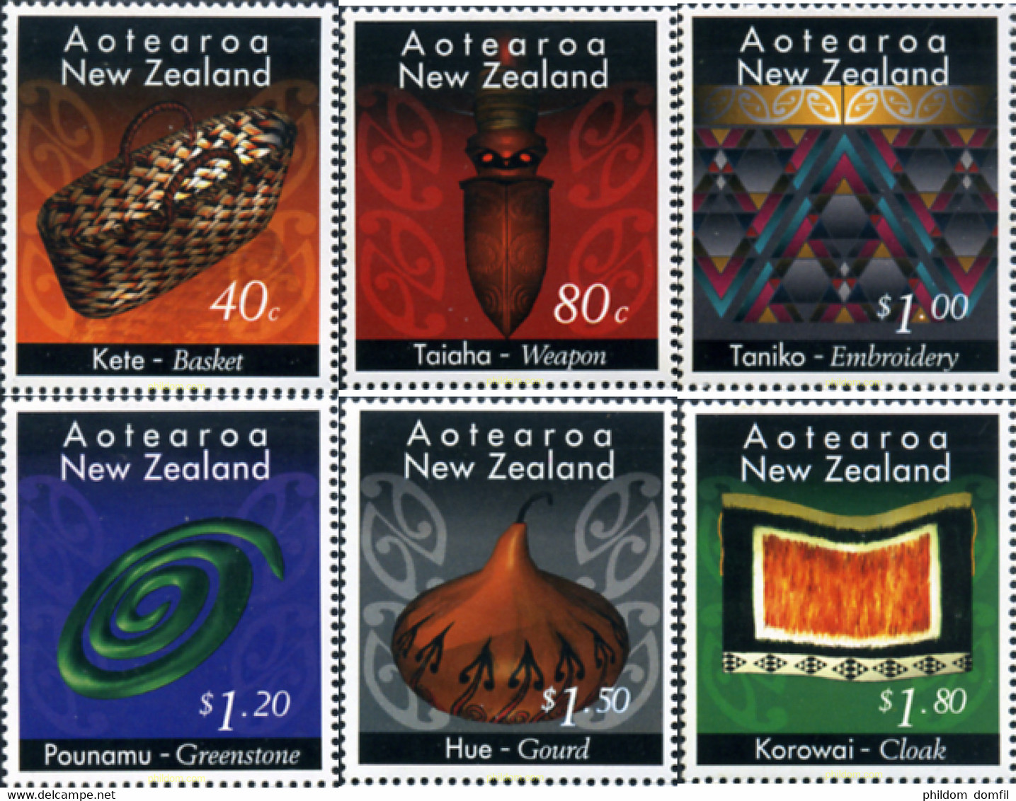 349417 MNH NUEVA ZELANDA 1996 ARTESANIA - Variétés Et Curiosités