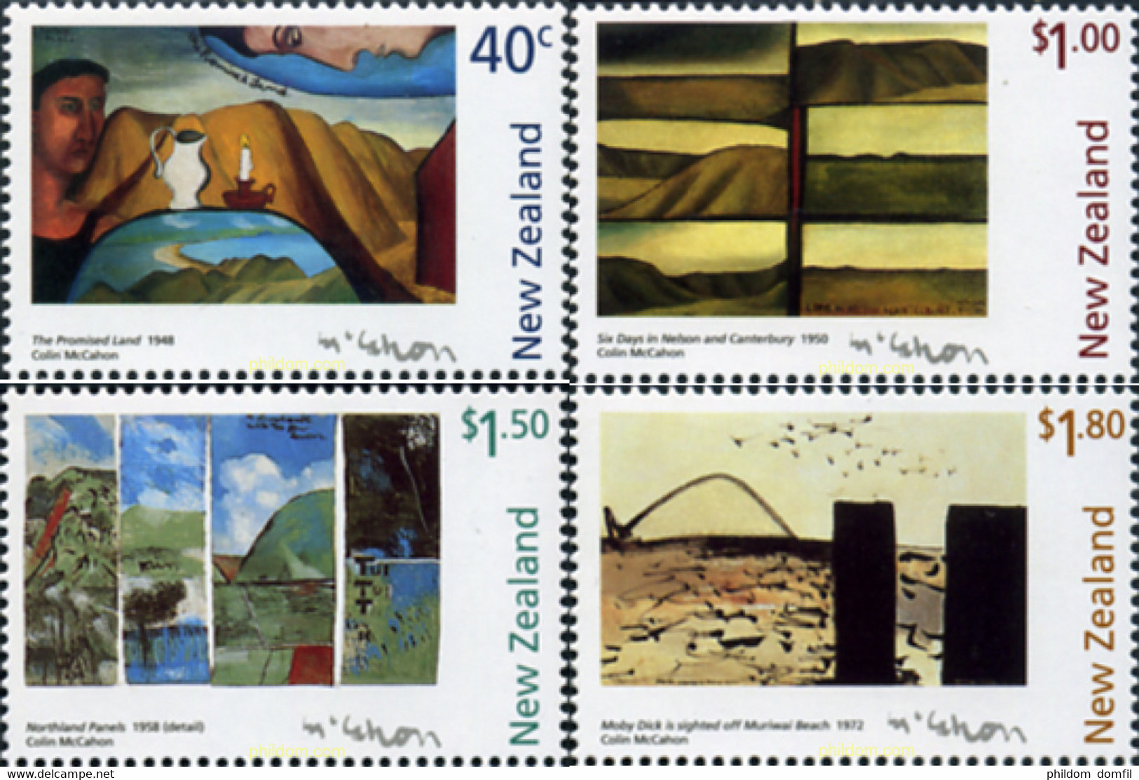 349431 MNH NUEVA ZELANDA 1997 ARTE - Variétés Et Curiosités