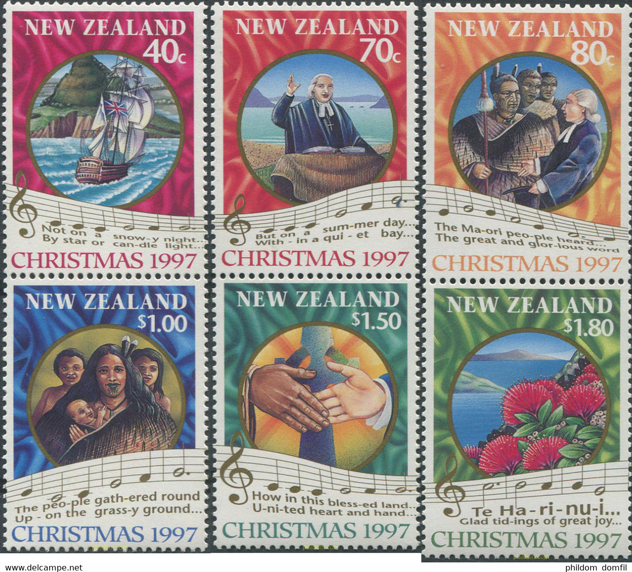 666085 MNH NUEVA ZELANDA 1997 NAVIDAD - Variétés Et Curiosités