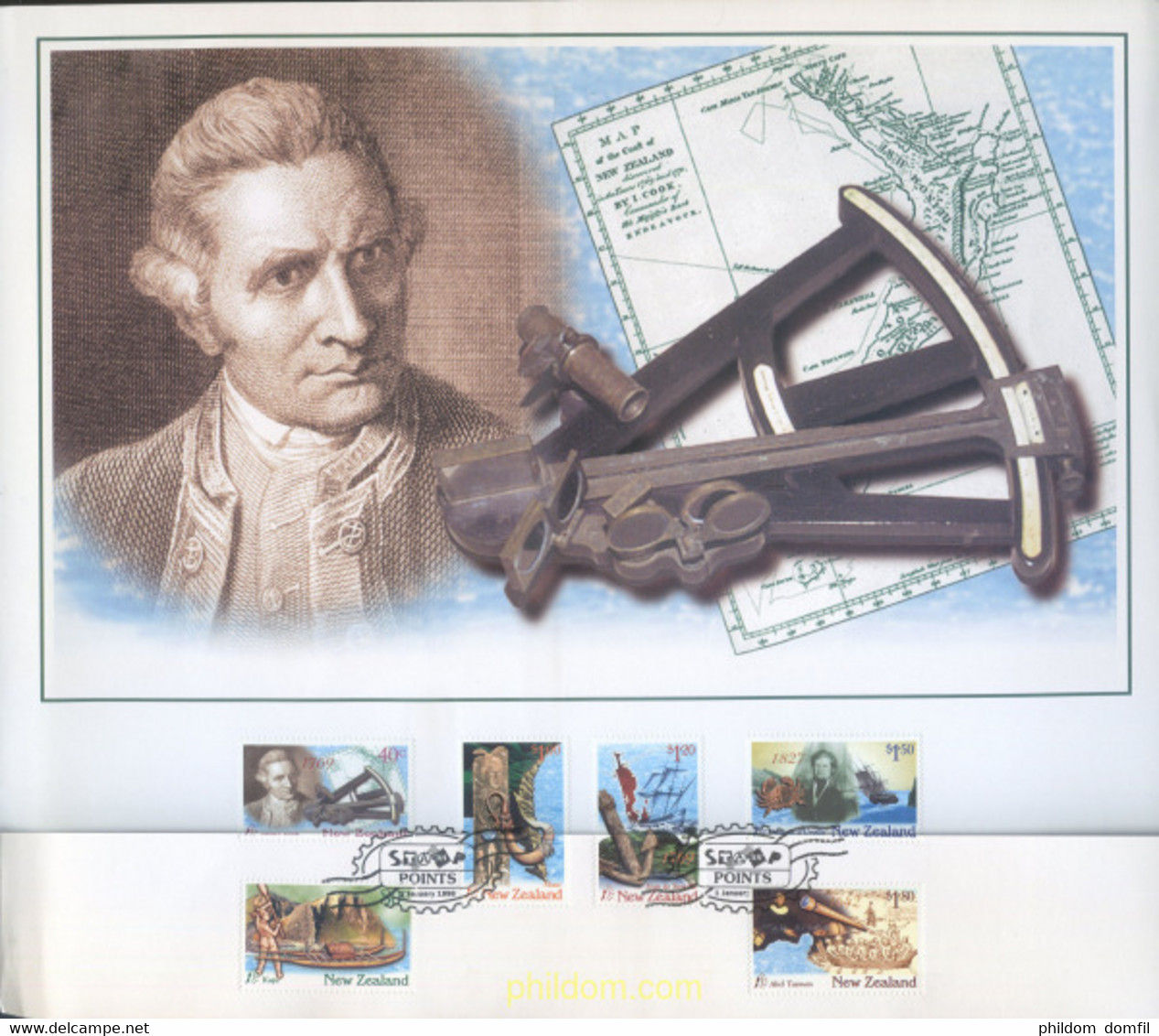 660617 MNH NUEVA ZELANDA 1997 DESCUBRIDORES - Abarten Und Kuriositäten