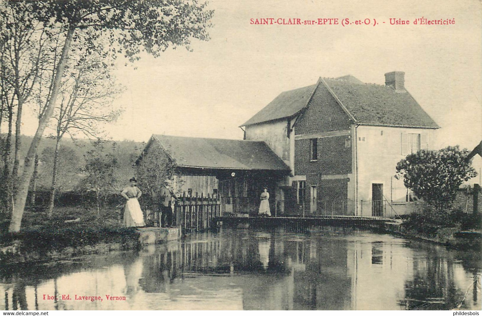 VAL D'OISE  SAINT CLAIR SUR EPTE  Usine D'électricité - Saint-Clair-sur-Epte