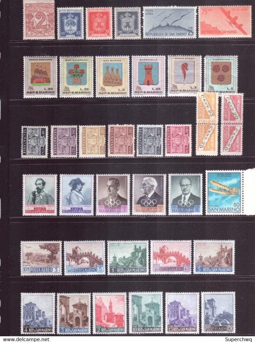 San Marino Stamp Collection Of 300 Different，MNH - Collections, Lots & Séries