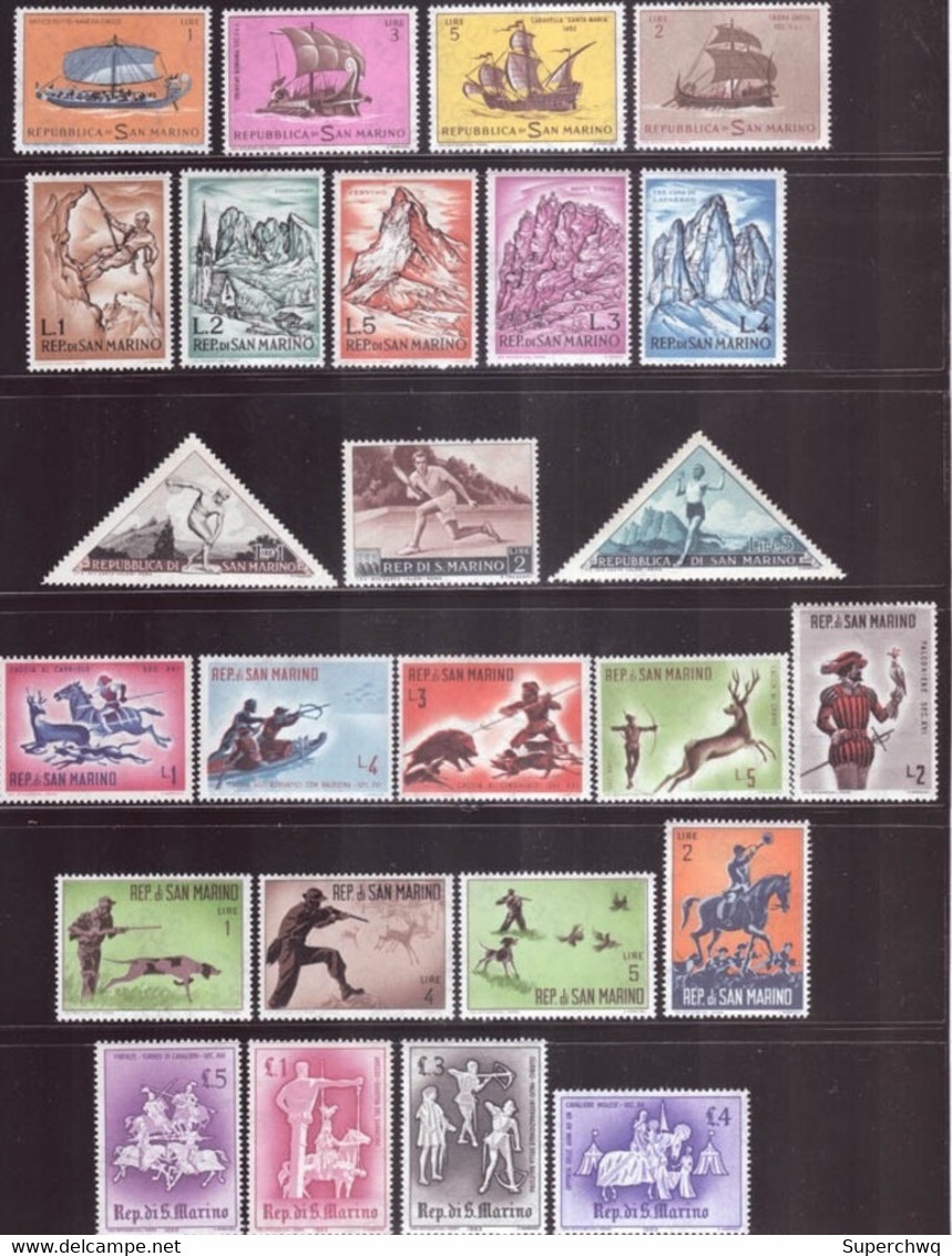 San Marino Stamp Collection of 300 different，MNH