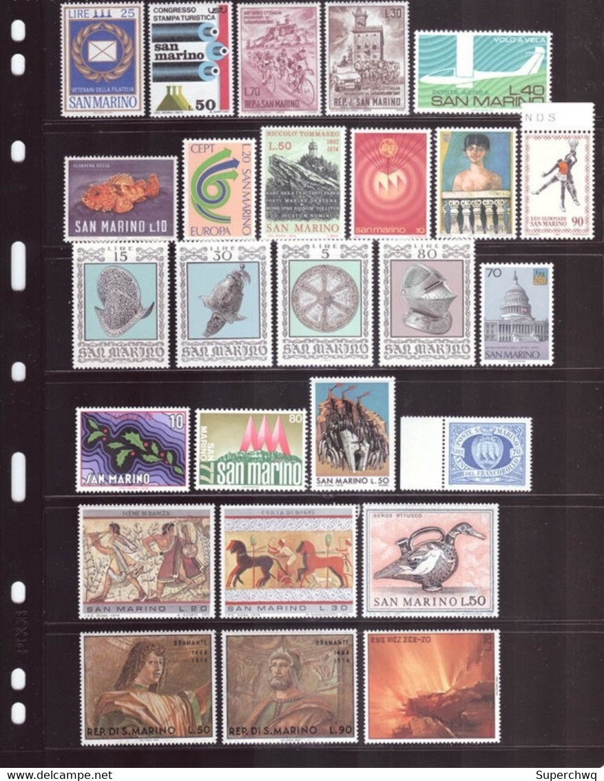 San Marino Stamp Collection of 300 different，MNH