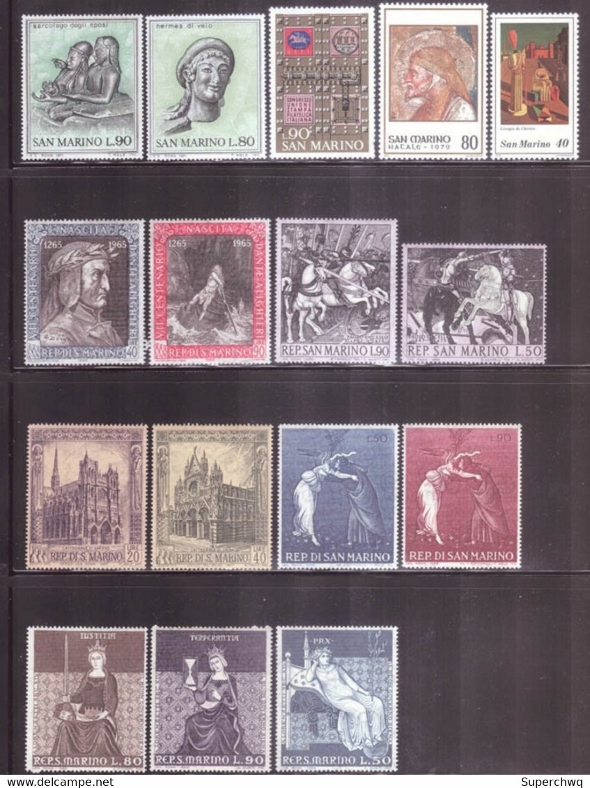 San Marino Stamp Collection of 300 different，MNH