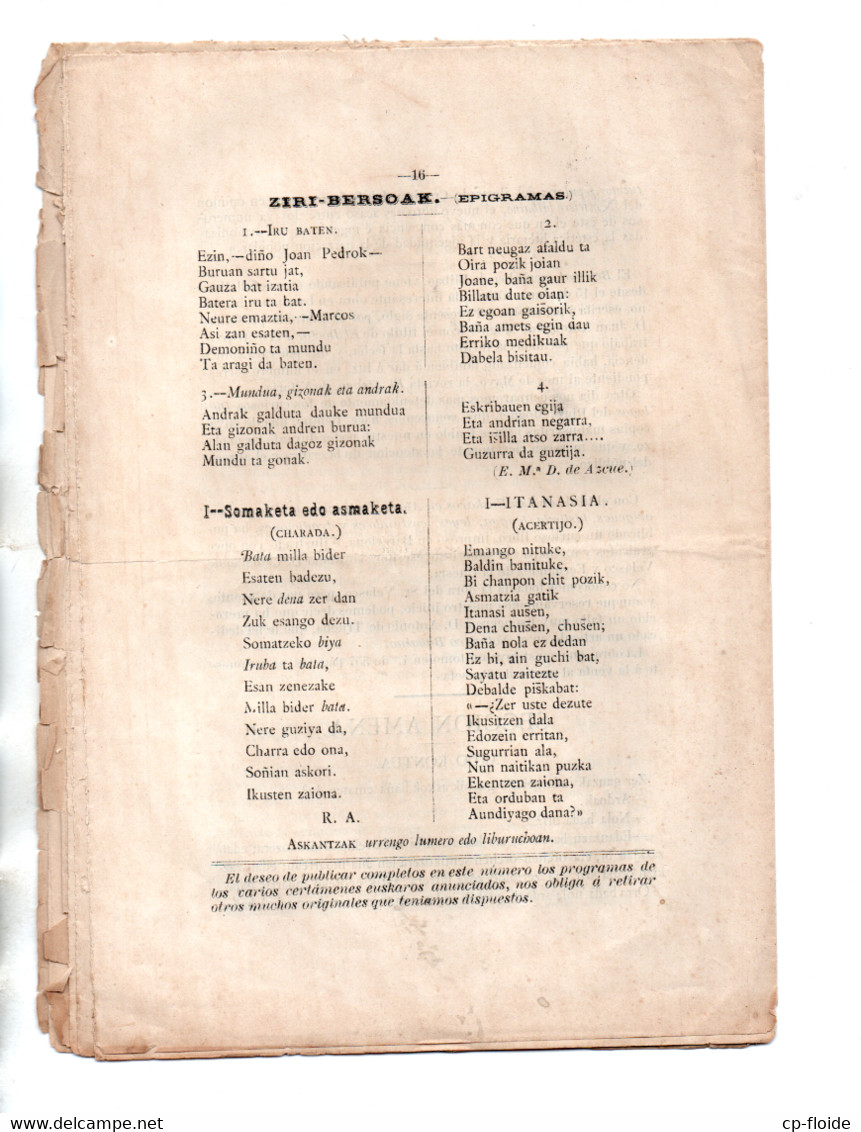 ESPAGNE . ESPAÑA . " SALUDO " - Réf. n°161P -