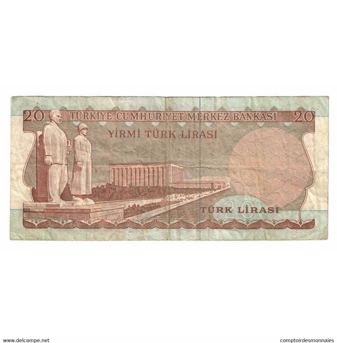 Billet, Turquie, 20 Lira, 1970, 1970-01-14, KM:187a, TTB - Turquie