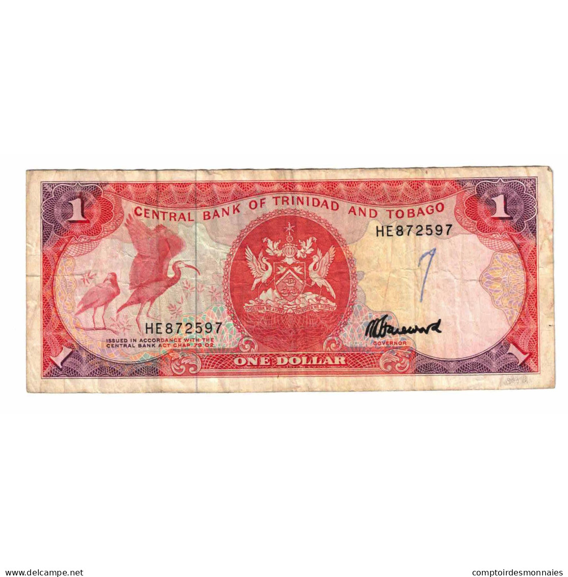 Billet, Trinité-et-Tobago, 1 Dollar, 1985, KM:36c, TB - Trinidad Y Tobago
