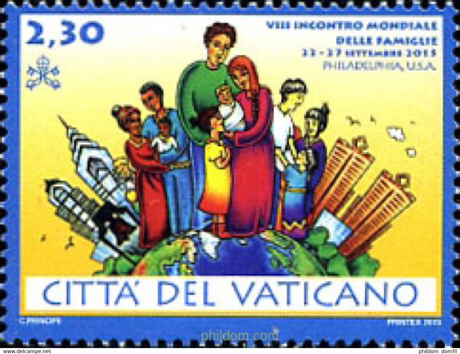 350994 MNH VATICANO 2015 FAMILIA - Usati