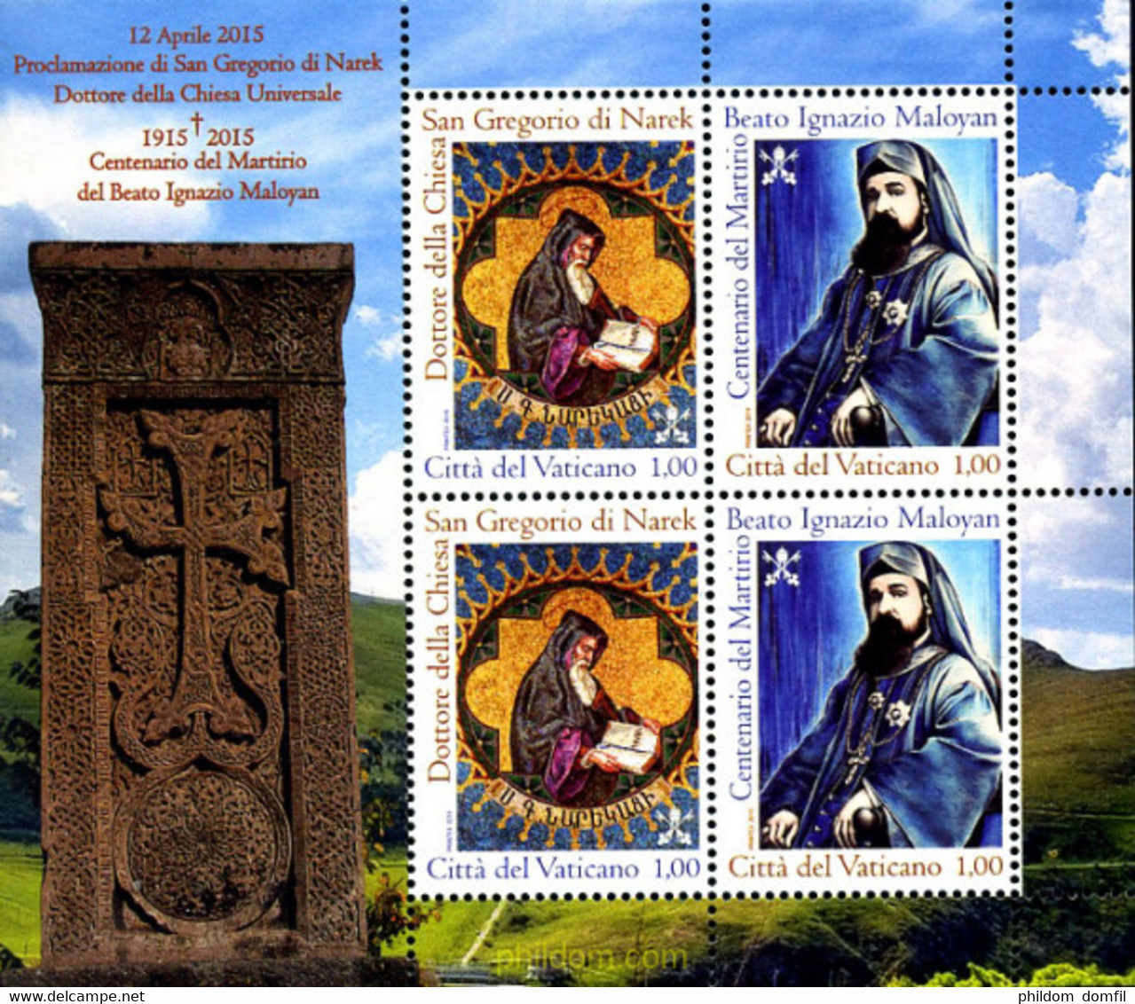 350998 MNH VATICANO 2015 SAN GREGORIO - Usati