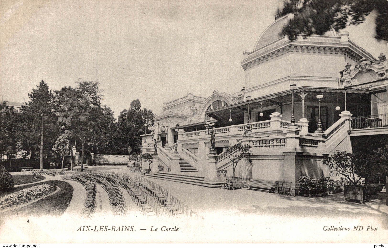 N°100101 -cpa Aix Les Bains -le Cercle- - Casino