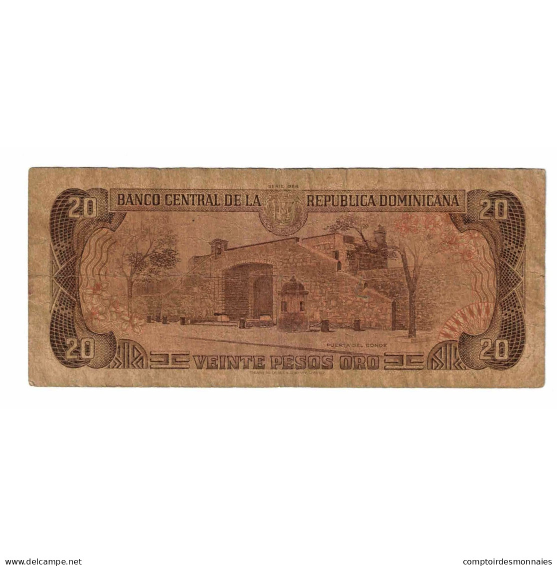 Billet, République Dominicaine, 20 Pesos Oro, 1990, 1990, KM:133, TB - Dominikanische Rep.